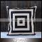 Personalized Black Ticking Pillow Cover