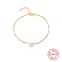 S925 Sterling Silver Light Luxury Gold-plated Pearl Bracelet