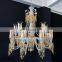 Custom hotel large chandeliers pendant lights led staircase luxury modern K9 crystal chandelier