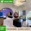 One bedroom, one living room, one bathroom hotel homestay tent 6-meter+6-meter+3-meter connected spherical starry sky tent interior soft decoration