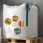 1 ton FIBC PP woven 90x90x120cm bulk bag for flammable powders 500kg 1000kg 700kg 2000kg U-panel conductive big bag