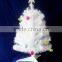 PVC material modern artificial tree/Calfornia Artificial mini Christmas Trees With Mental Square Bottom for Tabletop Decoration