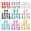 16 Inch Number Digital Foil Balloons Rose Gold Silver Green Polka Dots Numero Globos for Baby Shower Birthday Party Decoration
