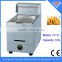 china factory hot selling 5.5 liter commercial single basket gas tomato deep fryer