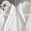 100% Cotton Super Soft Cut Velvet Style White Bathrobes for Hotel or Spa
