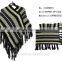 traditional stripes pullover woman shawl winter warm kniting scarf pashmina capes