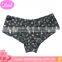 Simple elegant muti-pattern black women bra panty/boyshorts/underpants