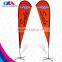 colorful exhibition event straight teardrop flag