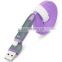 High quality data cable flat usb charging USB date cable for iphone & Samsung S6