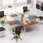 Wooden Desktop High Partition Office Workstation With Steel Feet(SZ-WSL330)