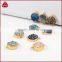 Small round titanium rainbow navy blue agate druzy geode gemstone connector from wholesale guangzhou fashion jewelry market                        
                                                Quality Choice
                                            