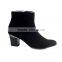 Spring Newest Pointed Toe Knee High Boots Woman Sexy High Heel Boots high quality black leather thin heels boots