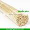 Rotating BBQ bamboo skewer with green skin in bags