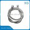 Cheap price flexible extensible brass double lock chromeplated shower hose/Rubbe PVC EPDM inner tube stainless steel shower hose