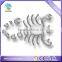silver tone crystal epoxy Zodiac scorpion decorative car badge