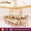 The New European-Style Stainless Steel Rectangular Dining Table