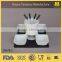 Ceramic Fondue Set, Chocolate Fondue with Bamboo Base