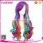Exported Fancy Mixed Color Synthetic Cosplay Wigs Caps