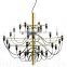 Chromium-plated Spidery Arms Chandelier Lights for Resturant Decorative