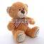 hot soft bow brown plush teddy bear