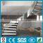 indoor curved steel wood stair case/ glass staircase --YUDI