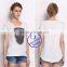 2015 China supplier custom women white t-shirt wholesale