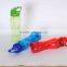 2016 BPA free plastic material drinking water bottle child water bottle with rubber straw