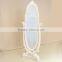 Elegant modern wood dress mirror with stand