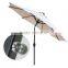 9' Beige Solar LED Aluminium Patio Umbrella Light Deck Gazebo Yard Tilt                        
                                                Quality Choice