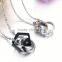 Fashion 2016 Stainless Steel Couple Pt850 Platinum Necklace