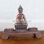 Home tabletop decoration handmade craft red resin buddha statues