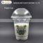 wholesale fashion customized plastic cup with straw,hight quality plastic cup with straw ,disposable printing plastic cup with