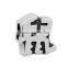 Wholesale Chinese 12 Zodiac Animal Chinese Characters Beads Stainless Steel Big Hole European Charm Beads SEB-LG539