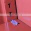 Stainless office cupboard of steel with 2 drawers and glass/book cabinet/sporting club locker
