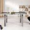 8 Seater Tempered Glass Retractable Dining Table