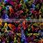 New Arrival Dazzle Graphic Colorful Hydrographic Film No.DGJJ-713 Feature Design Pattern Water Transfer Printing Film