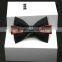 Wholesale Cheap Mini Bow Tie for Decoration Men Leather Bow Tie with PU