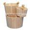 2016 European country style wooden bucket for garden deco