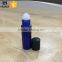 8ml 10ml wholesale bule frosted glass roll-on bottle with plastic roller ball                        
                                                Quality Choice