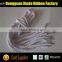 Factory Direct White Custom Polyester Twisted Shoelaces