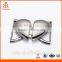 Heart Shape Interlocking Belt Buckle for Ladies Dress