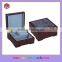 Square wooden music case for gift packing jewelry hand cranked music box