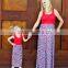 2016 newly arrival IRL pic cheetah print mother and me maxi dress
