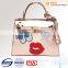Tote styles fashion women bag with stitching eye handbag