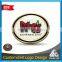 Advertising oval shape printed badges with customized logo