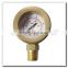 High quality brass bottom mount pressure gauge subsea