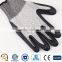 HPPE Nylon Fiberglass Nitrile EN 5 Anti Cut Gloves