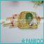 Gold-plated 925 Sterling Silver Jewelry Inlaid Natural Corundum Spray Jasper Cheung Yunhe Style Necklace Pendant