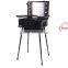 wholesale PVC trolley makeup case with stand legs and light mirror