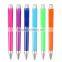 2015 new candy color stationery ball pen with colorful clip